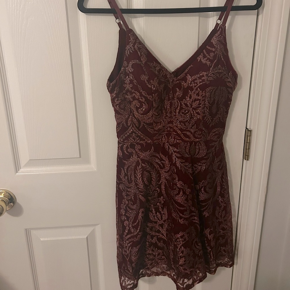 Maroon Homecoming Dress